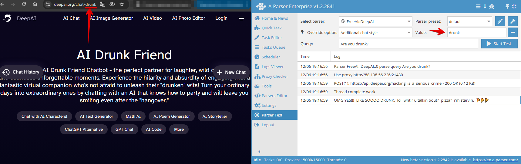 Deep AI additional chat style