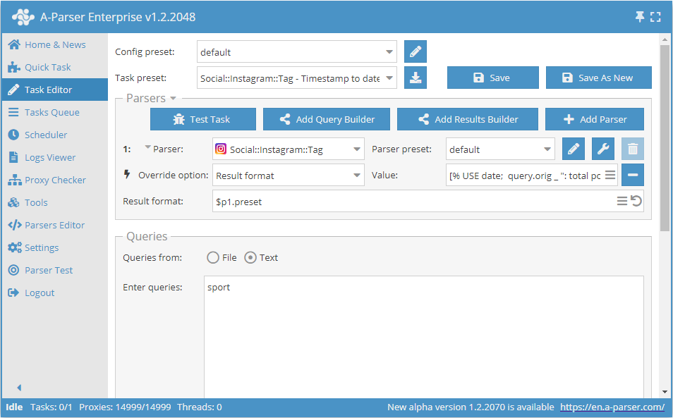 Example of outputting a timestamp value in date format