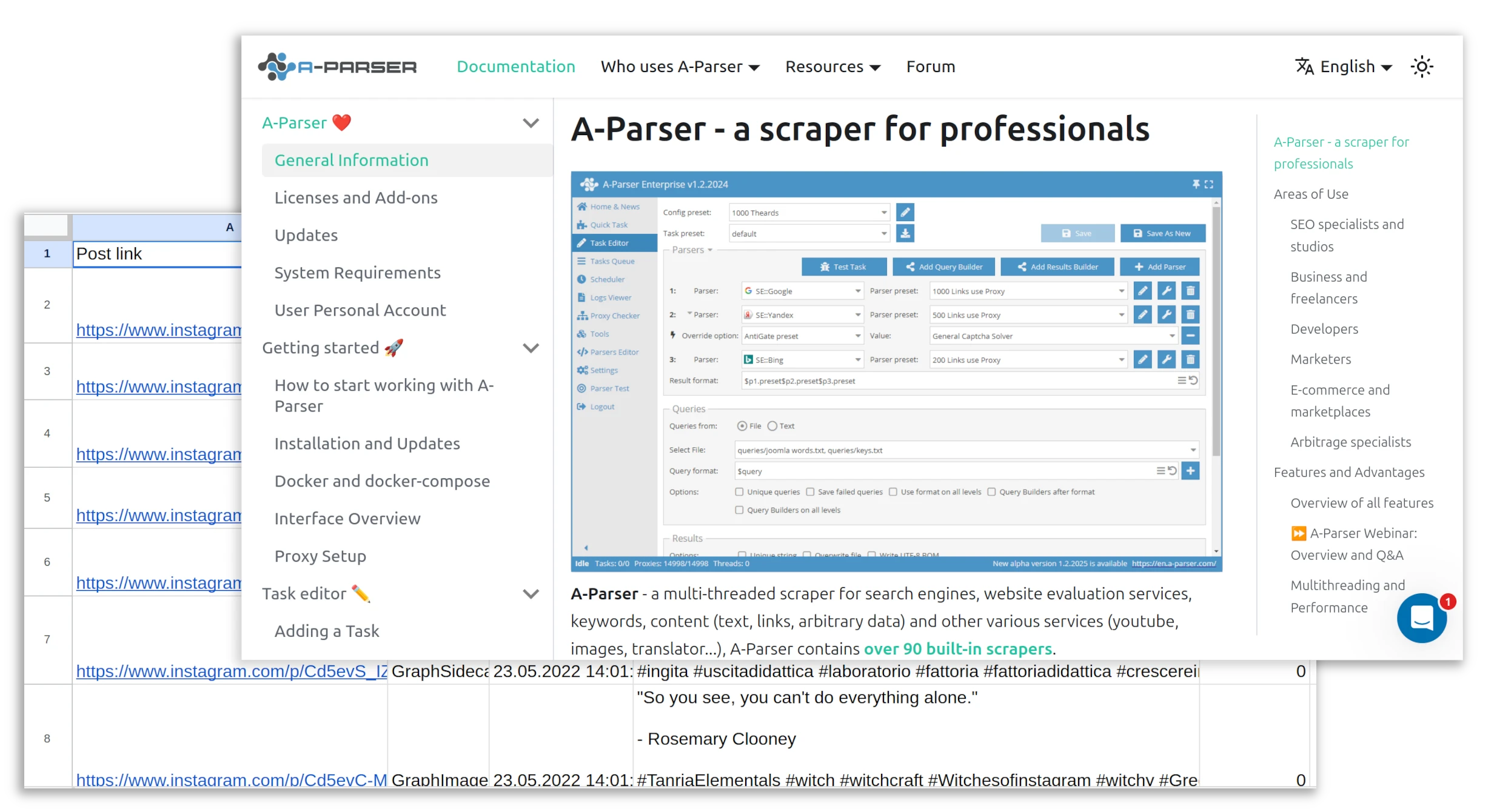 A-Parser for freelancers
