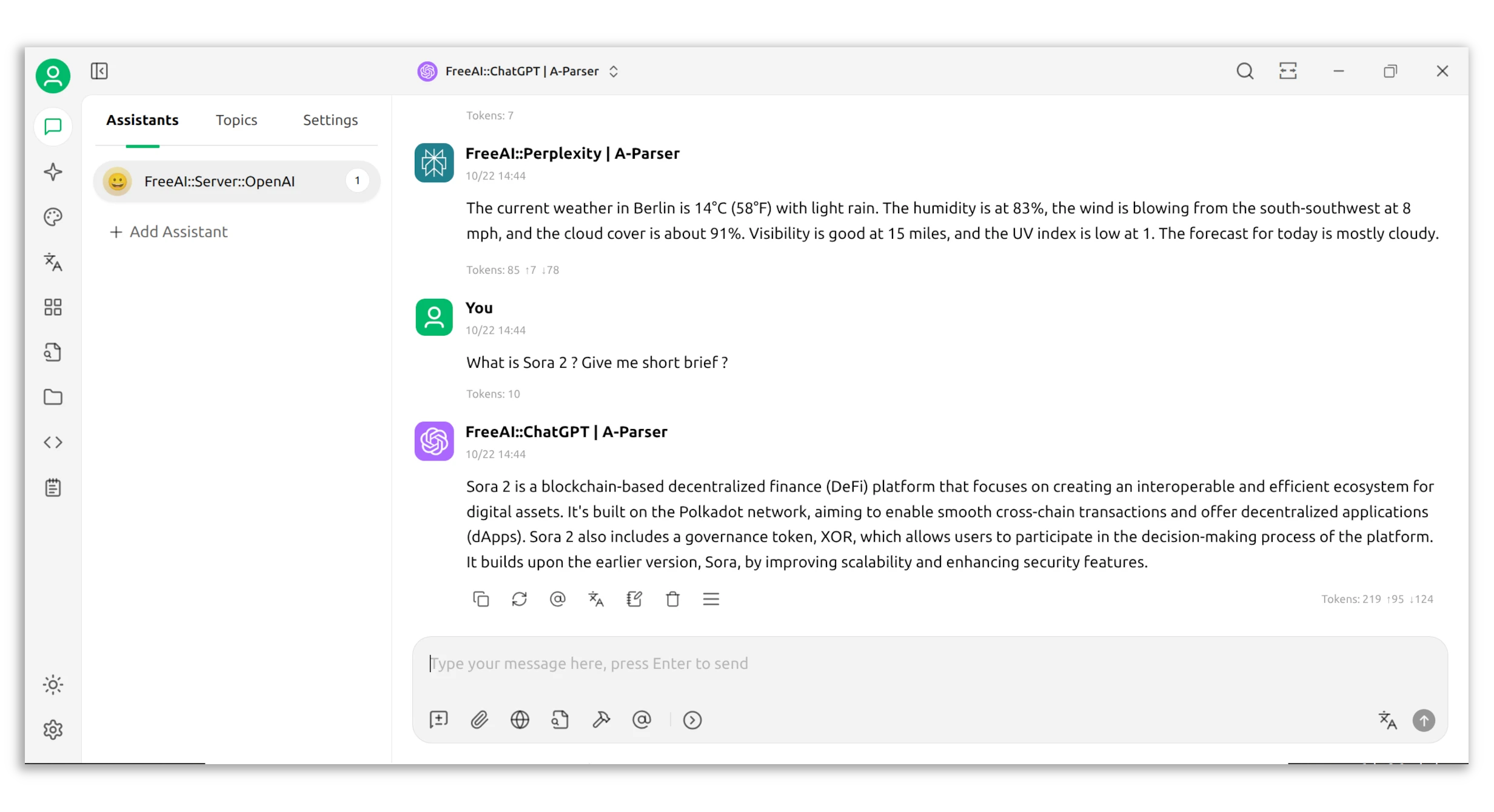 Unified API for AI services in A-Parser